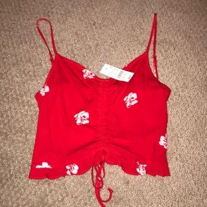 BRAND NEW LA HEARTS RED PRINTED TANK TOP
